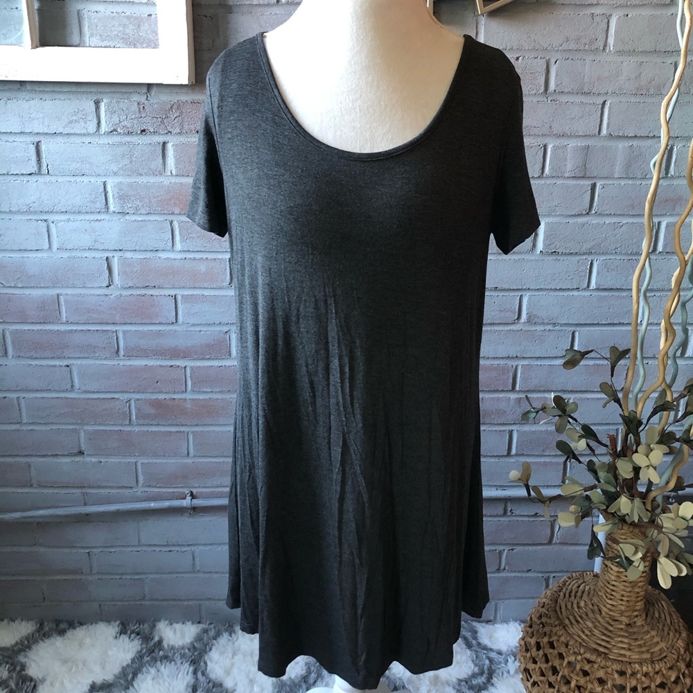 Posh Woman’s New Grey T-shirt Dress Large
